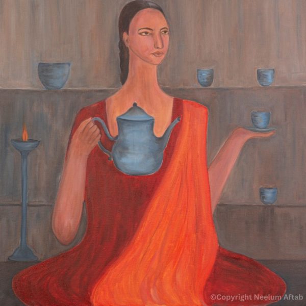 Ruby LadyBuy contemporary art prints and original artwork by Neelum Aftab. Unique, expressive pieces available online from a UK artist.